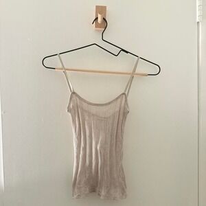 GUIZIO SLINKY RIB KNIT TANK